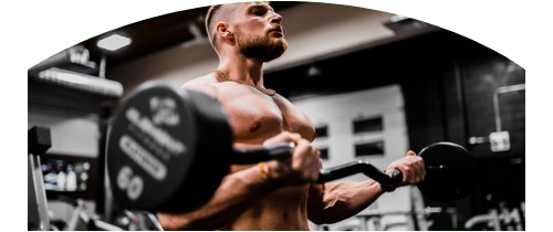 Homem fazendo musculação